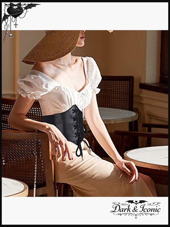 Wide Elastic Corset Waist Belt Women Waspie Belt main image 4